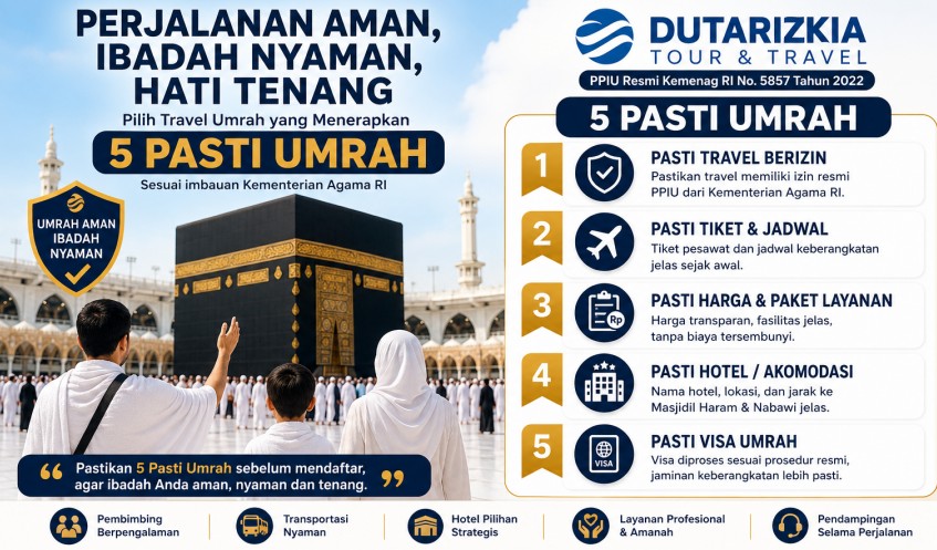 5 Pasti Umrah: Mengapa Memilih Travel yang Sudah Menerapkan 5 Pasti Umrah Sangat Penting ?